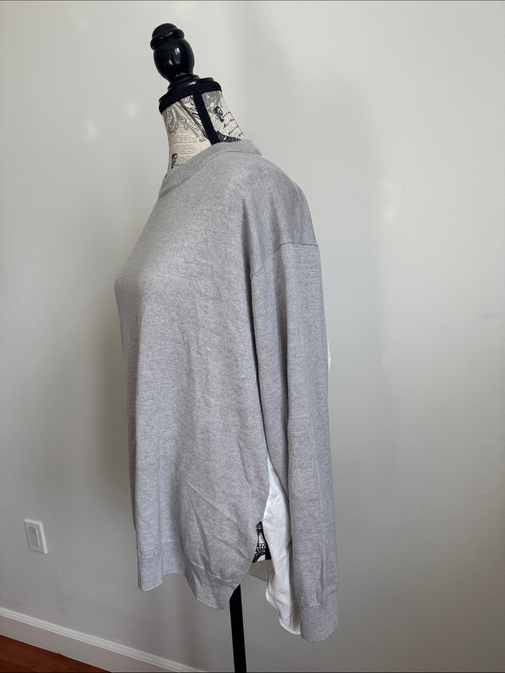 Tibi Light Gray Women’s Crewneck Sweater - Picture 2 of 5